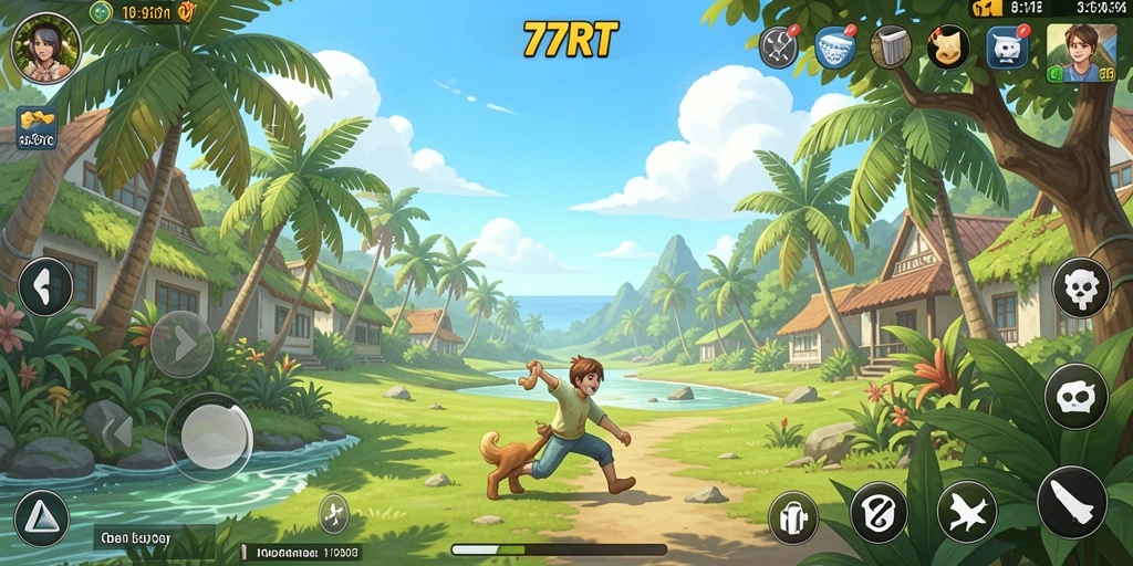 Screenshot gameplay 77RT yang menampilkan keseruan bermain.