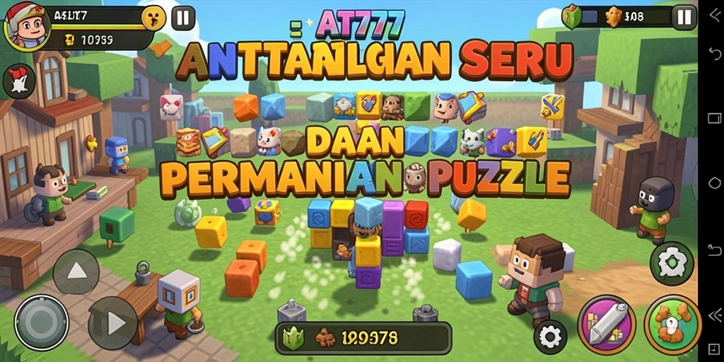 Tampilan gameplay AT777 dengan teka-teki menarik yang menantang.