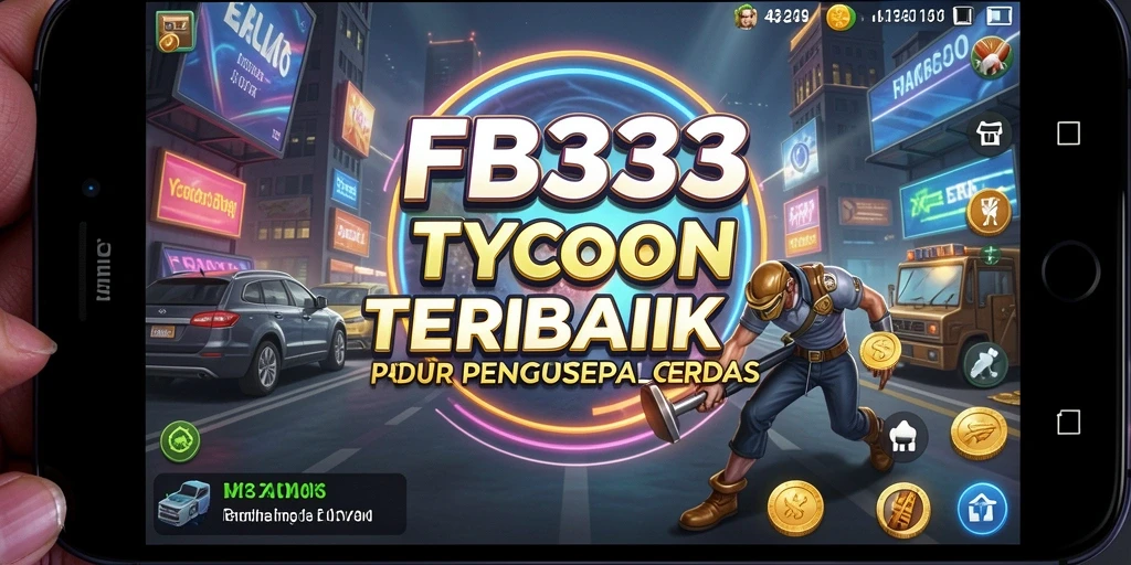 Screenshot FB333 menampilkan gameplay seru dengan elemen manajemen Tycoon.