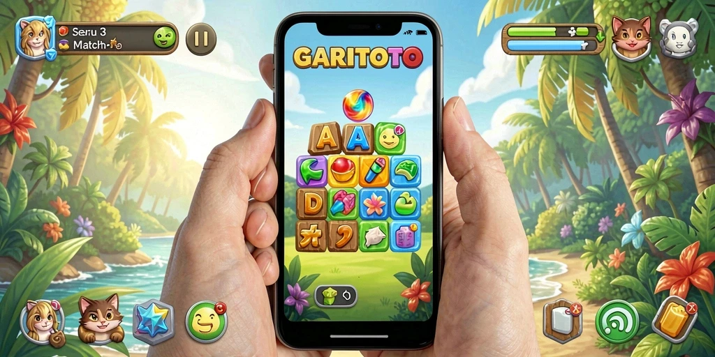 Tampilkan gameplay seru dari GARITOTO dengan visual mencolok.