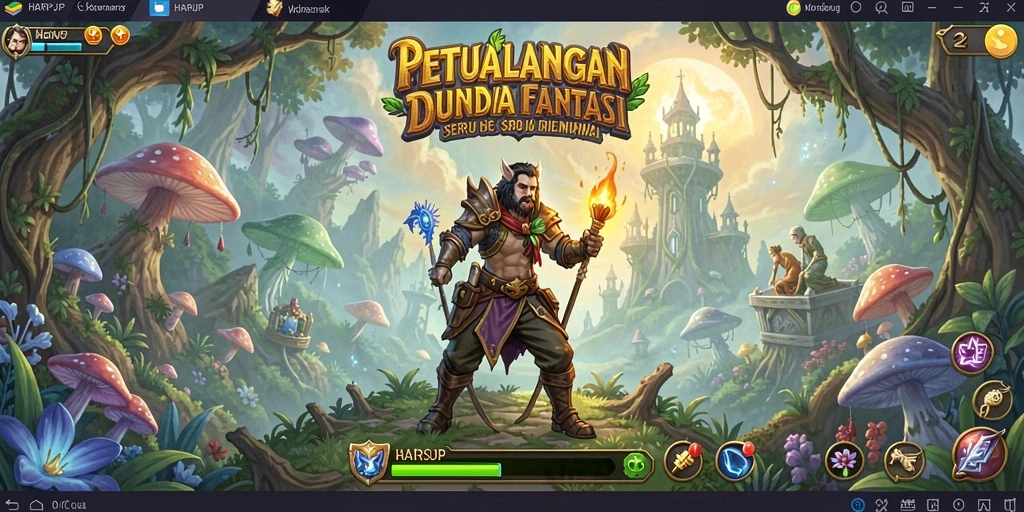 Tangkapan layar menunjukkan gameplay seru dalam petualangan menegangkan di HARAPJP.