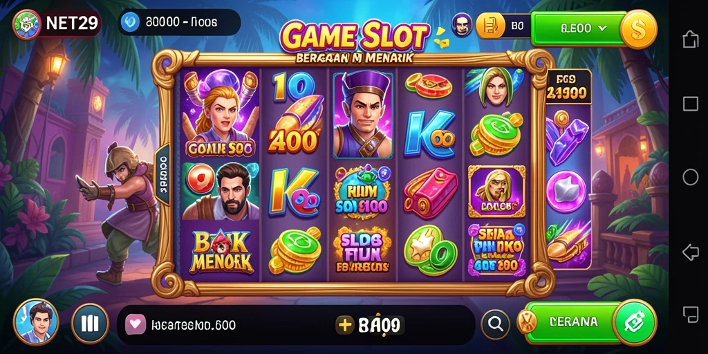 Screenshot dari gameplay NET29 menunjukkan momen menarik bermain Slot.