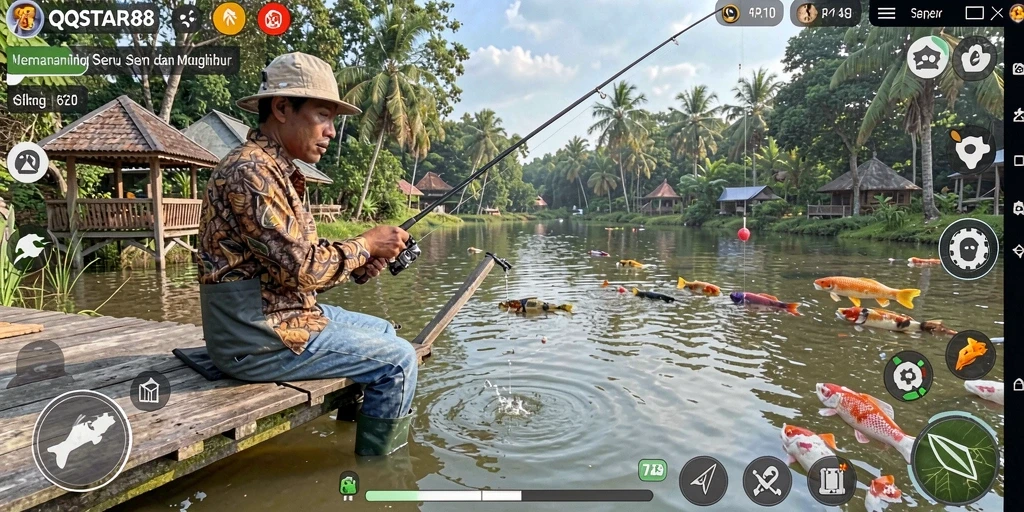 Tangkapan ikan besar dalam gameplay QQSTAR88 yang seru.