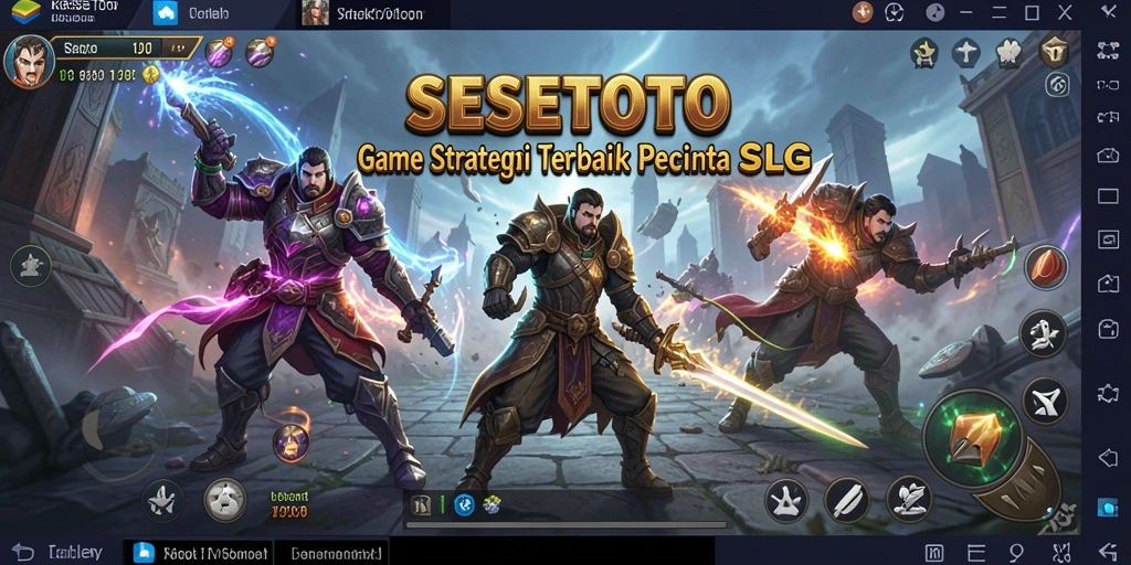Tangkapan layar gameplay yang menunjukkan strategi hebat dalam SESETOTO.