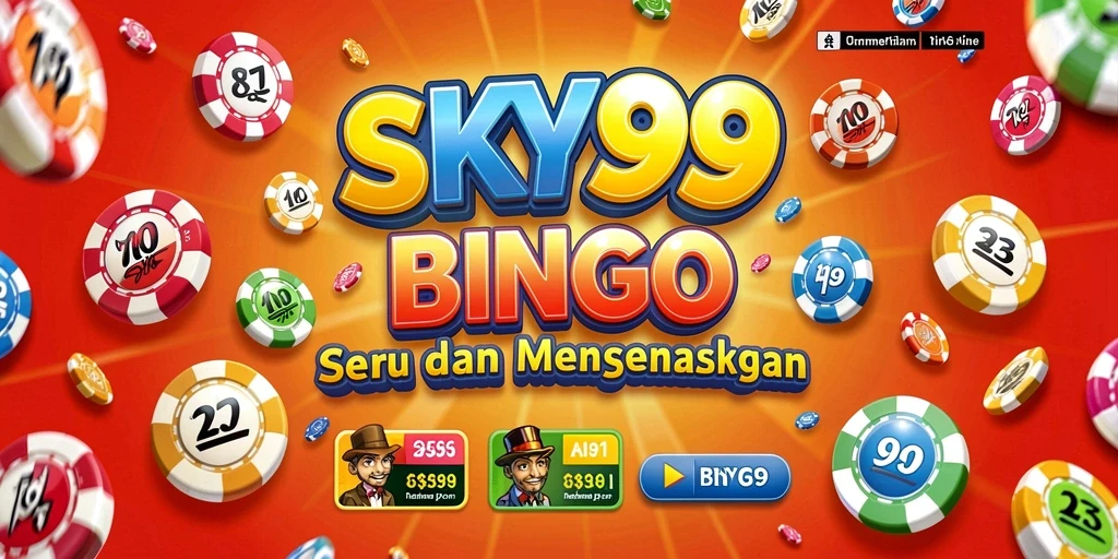 Tampilan gameplay Bingo yang menarik dan penuh warna di SKY99.